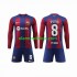 Camisola FC Barcelona Pedri 8 Criança Equipamento Primeiro 2023-2024 Manga Comprida